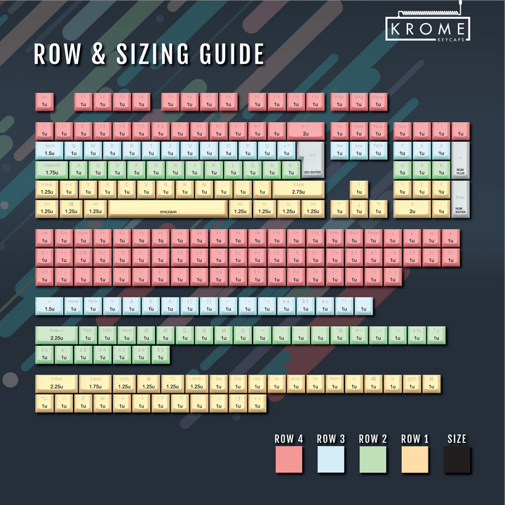 Purple Backlit Swedish Keycaps - ISO-SE - Windows & Mac - kromekeycaps