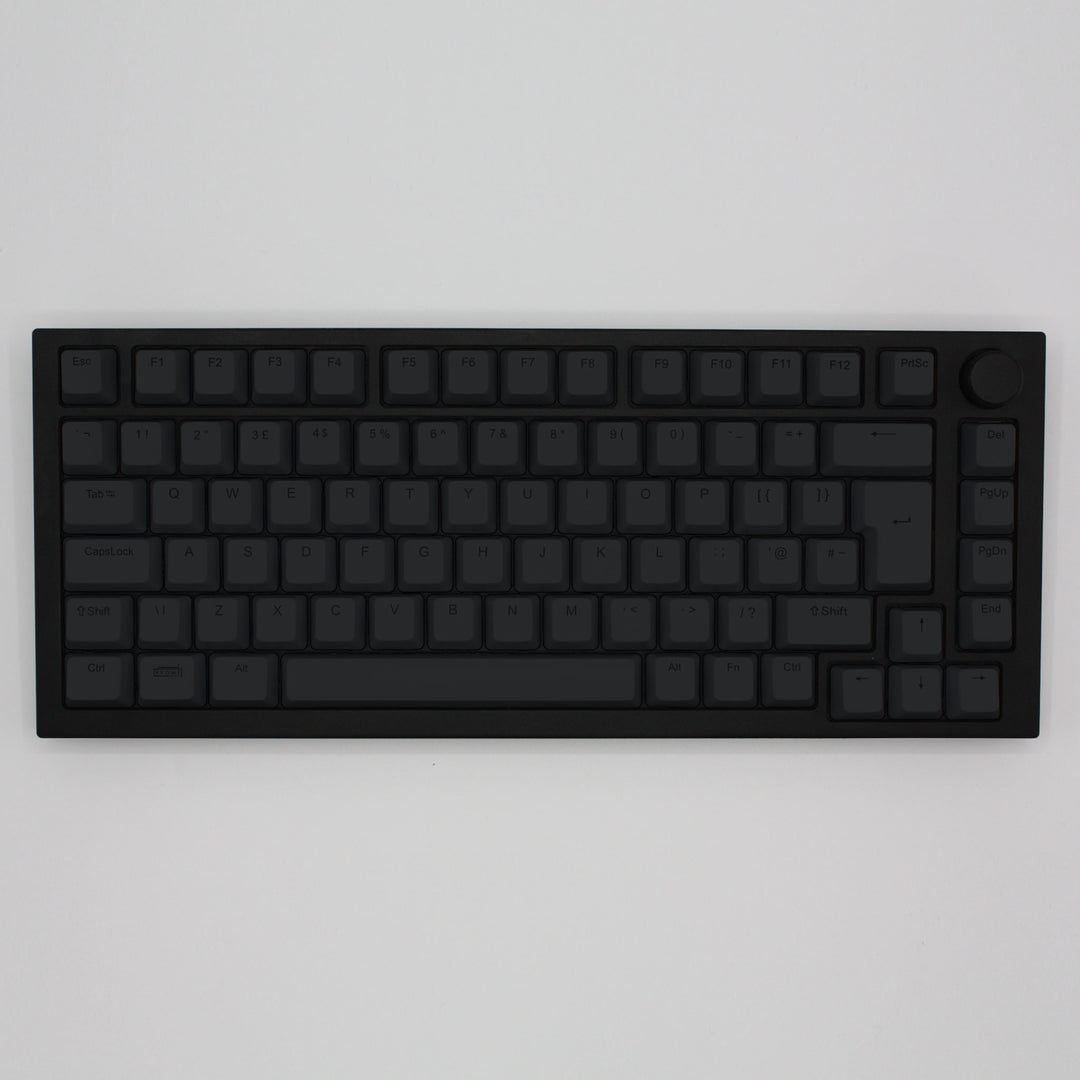 Charcoal Backlit UK Keycaps - ISO/ANSI - Windows & Mac - kromekeycaps