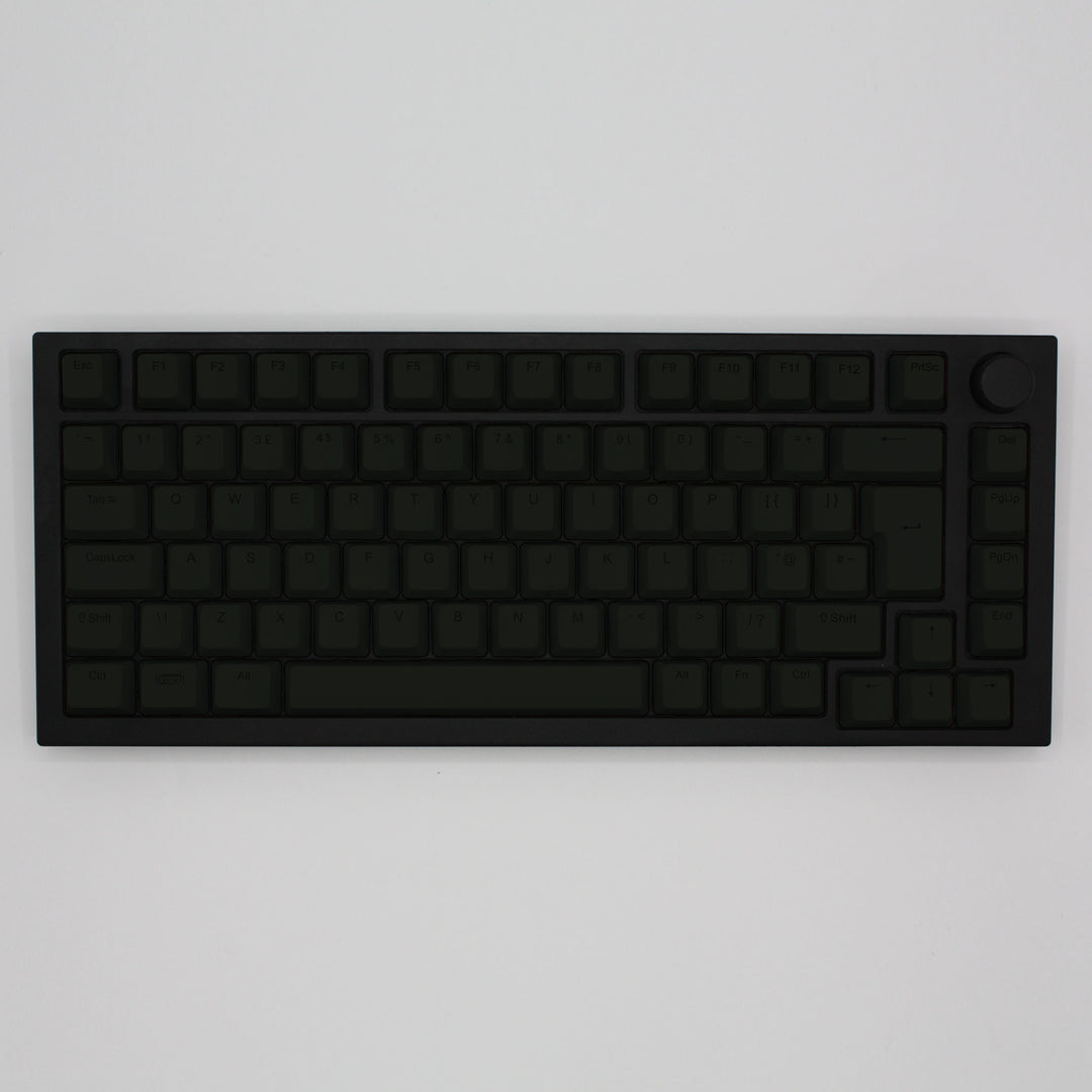 Charcoal Green Backlit UK Keycaps - ISO/ANSI - Windows & Mac - kromekeycaps