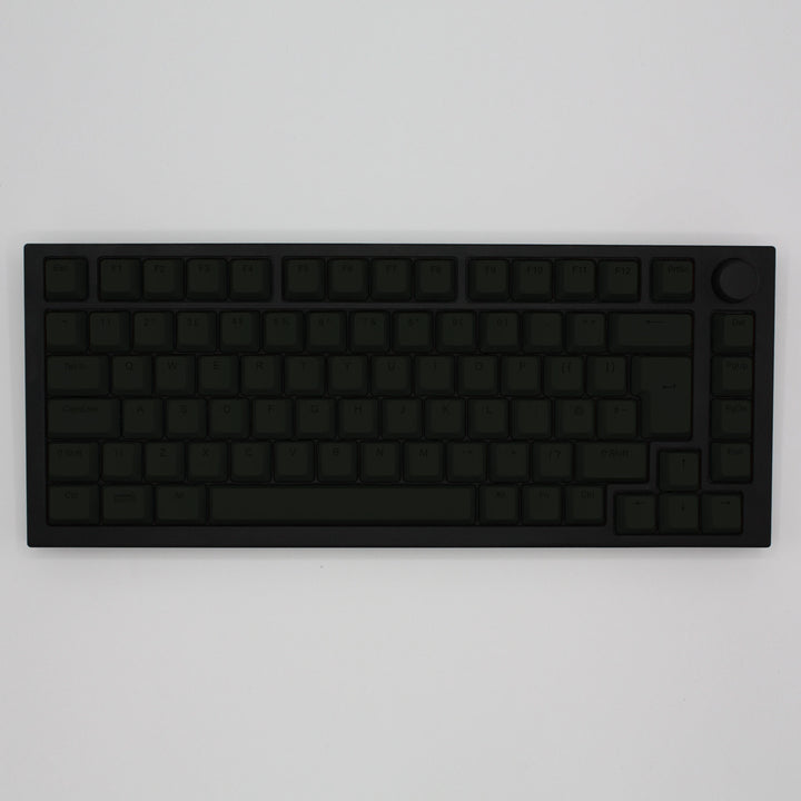 Charcoal Green Backlit UK Keycaps - ISO/ANSI - Windows & Mac - kromekeycaps