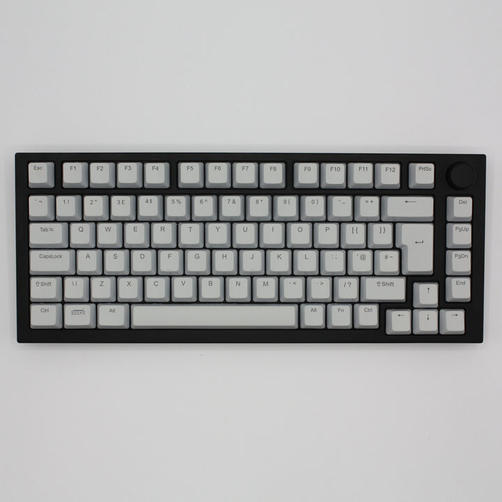 Light Grey Backlit UK Keycaps - ISO/ANSI - Windows & Mac - kromekeycaps