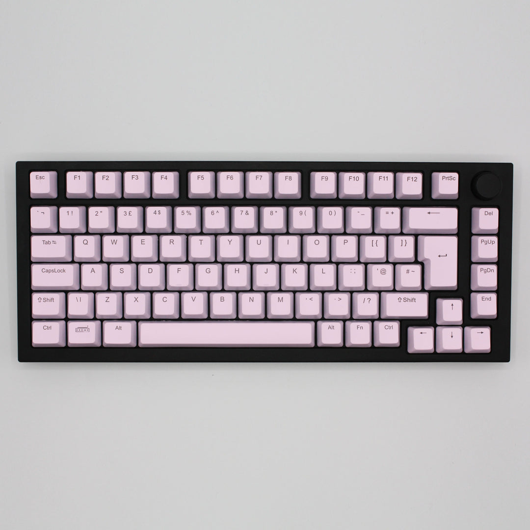 Light Pink UK & US Windows/Mac Backlit ABS Keycaps Krome Keycaps LTD mac & multimedia, Single Colour, UK