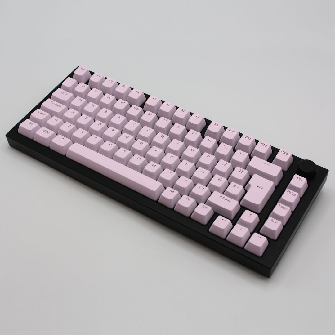 Light Pink Backlit UK Keycaps - ISO/ANSI - Windows & Mac - kromekeycaps
