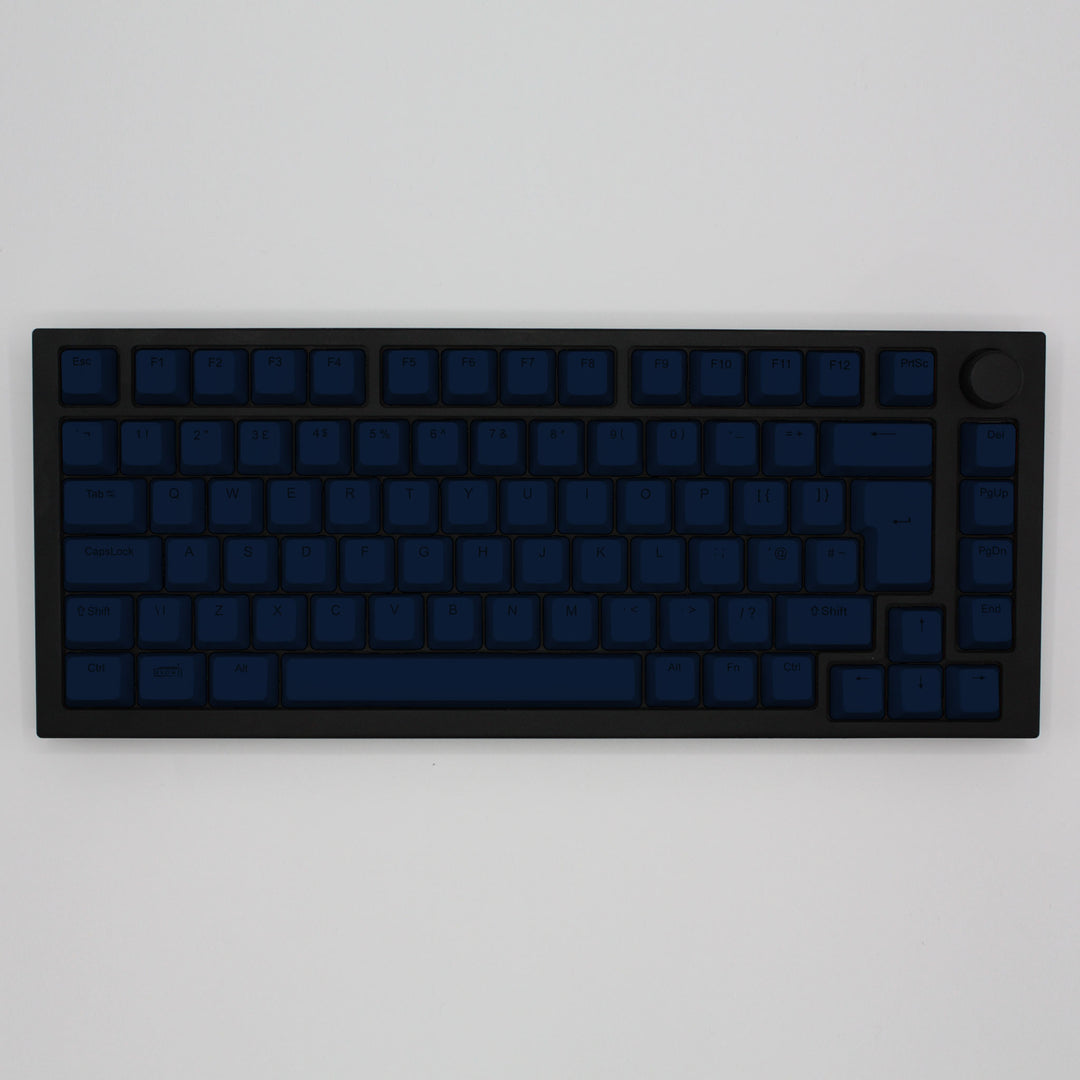 Navy Backlit UK Keycaps - ISO/ANSI - Windows & Mac - kromekeycaps