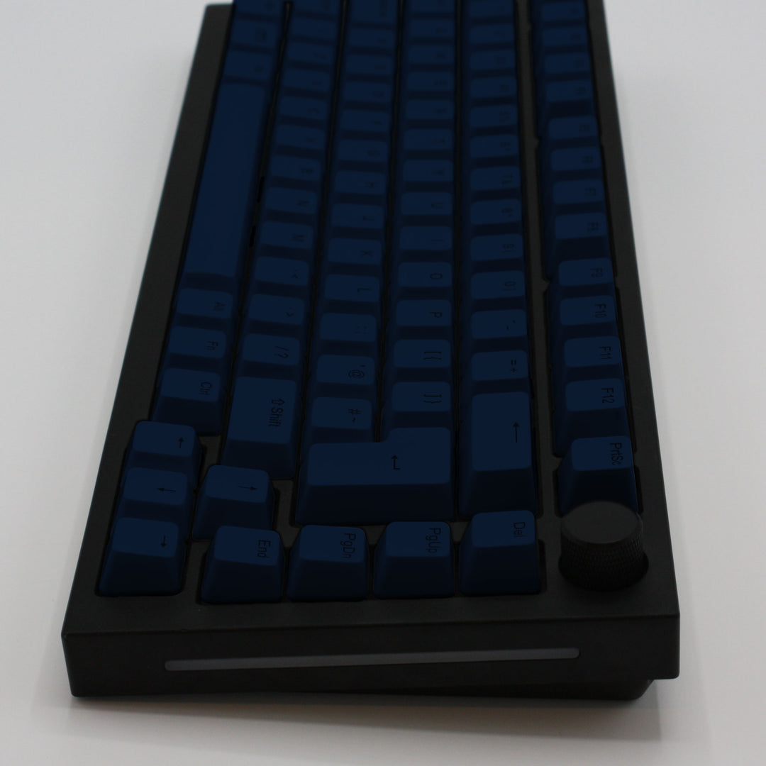 Navy Backlit UK Keycaps - ISO/ANSI - Windows & Mac - kromekeycaps