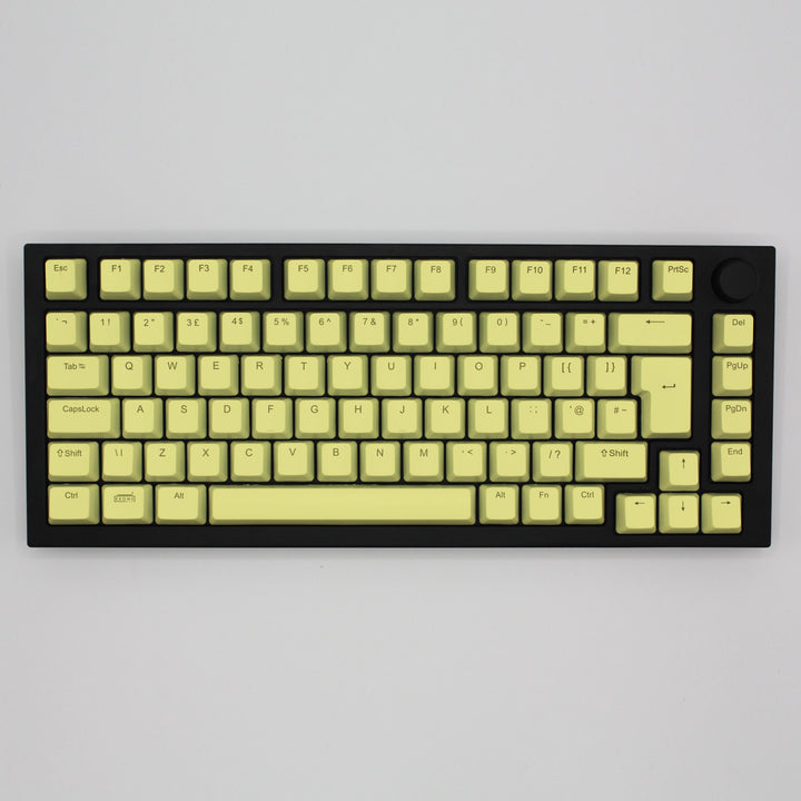 Yellow UK & US Windows/Mac Backlit ABS Keycaps Krome Keycaps LTD mac & multimedia, Single Colour, UK