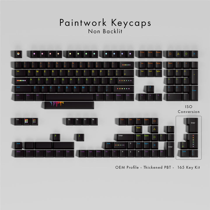 Paintworks PBT Keycaps - Non-Backlit