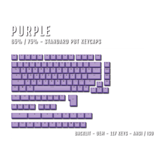 Purple Backlit Keycaps - 65/75% – Krome Keycaps LTD