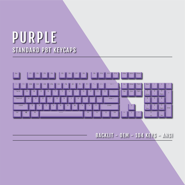 Purple Backlit PBT Keycaps Krome Keycaps LTD Single Colour, USA