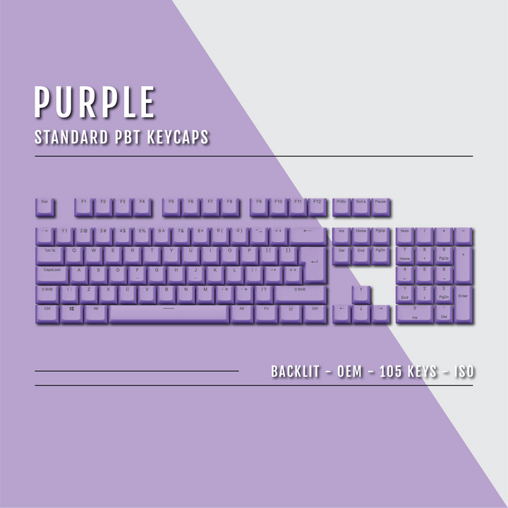 Purple Backlit PBT Keycaps Krome Keycaps LTD Single Colour, USA