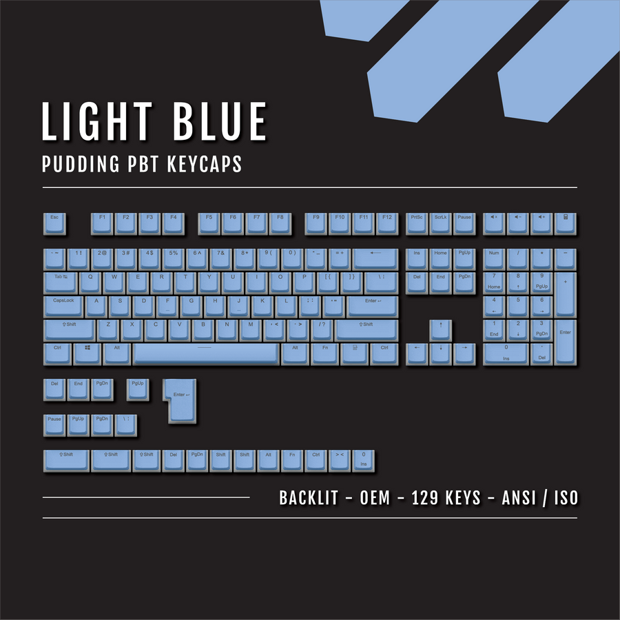 Pudding Keycaps for RGB Keyboards | PBT Set – Krome Keycaps LTD