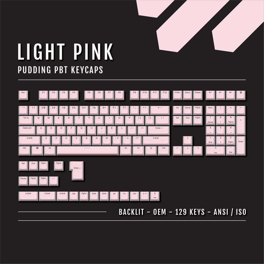 Pudding Keycaps Color Pudding Keycaps for RGB Keyboards | PBT Set – Krome Keycaps LTD