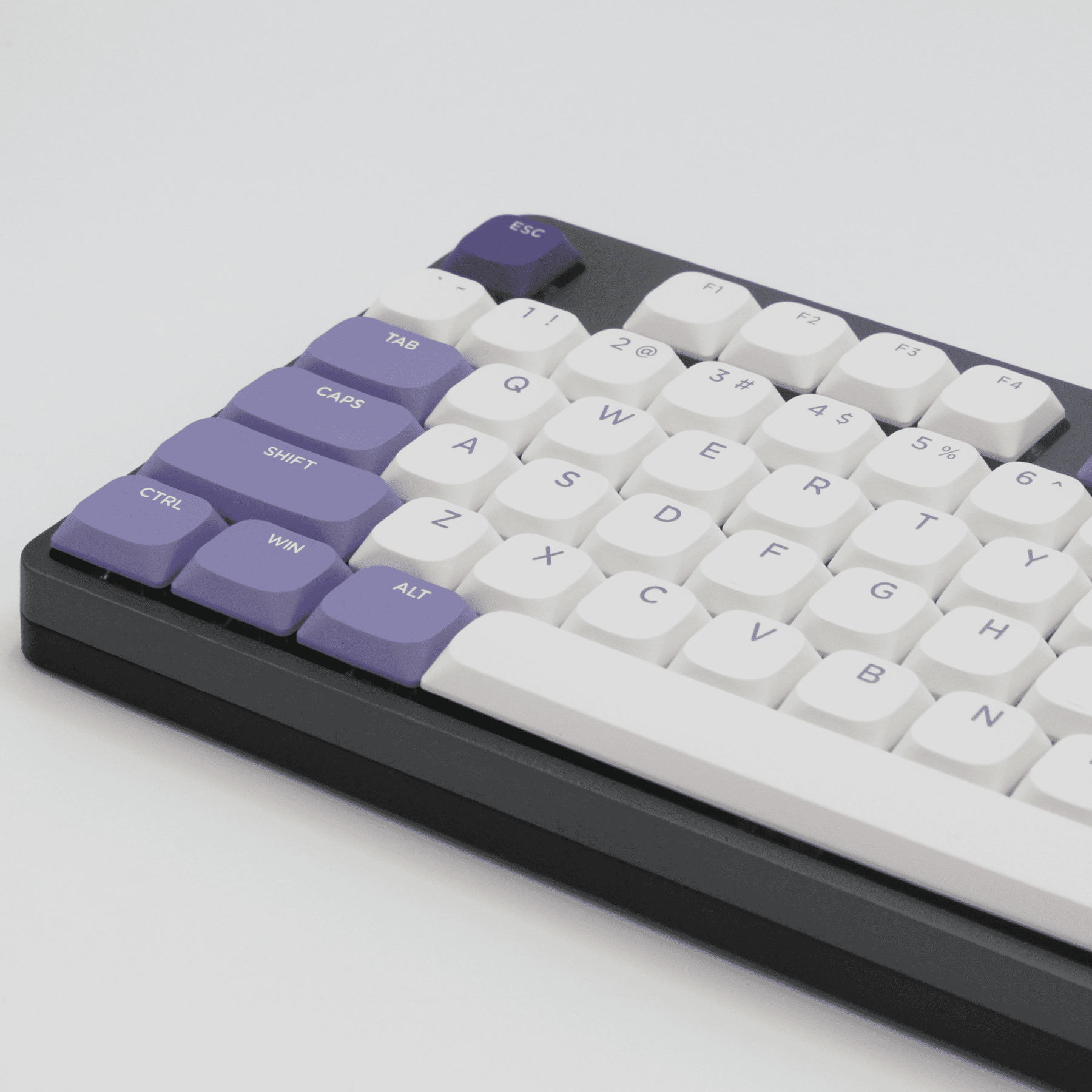 Purplae Keycaps White/Lilac/Purple Low Profile PBT Keycaps – Krome Keycaps LTD