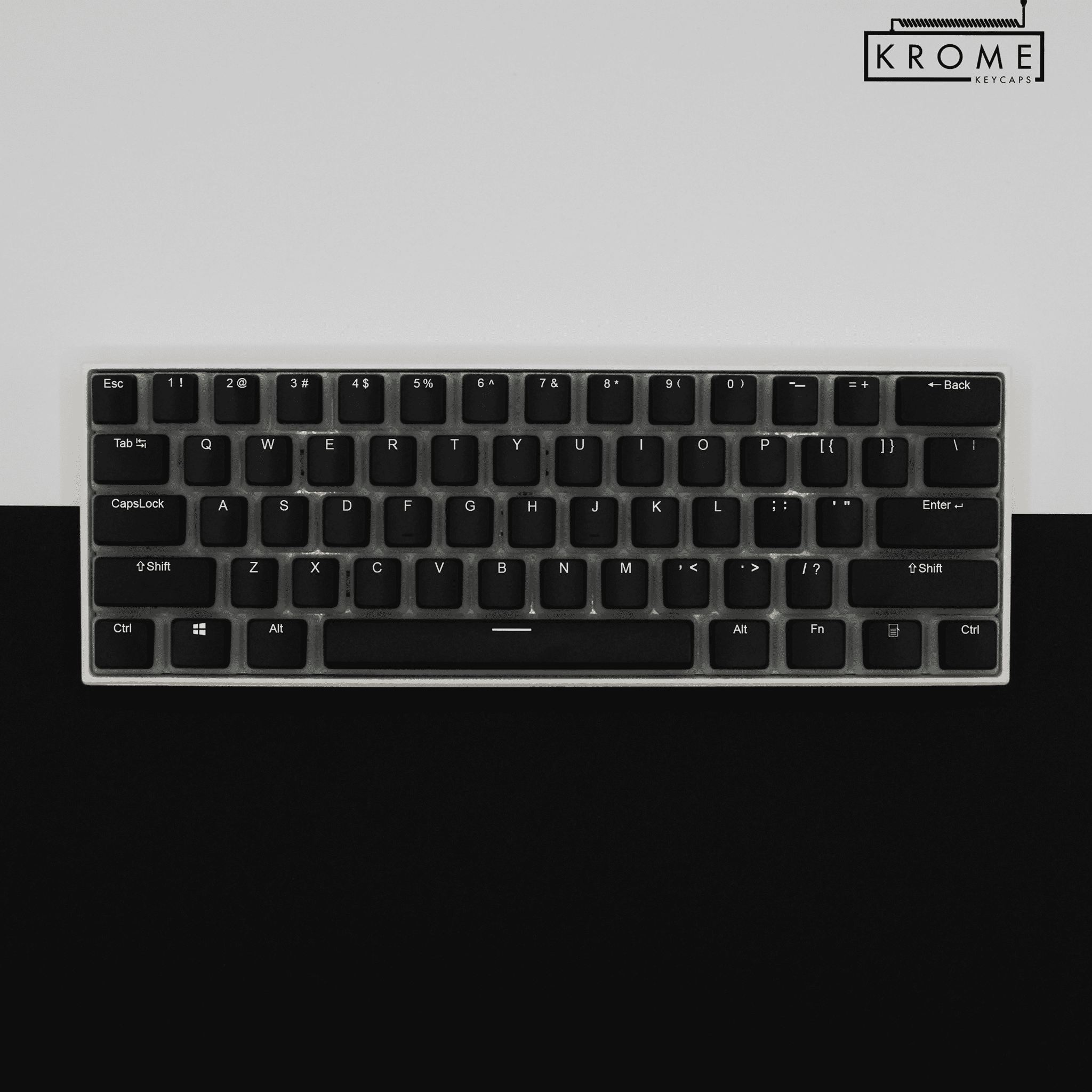 Black Keychron (Layout) Dual Language PBT Pudding Keycaps – Krome