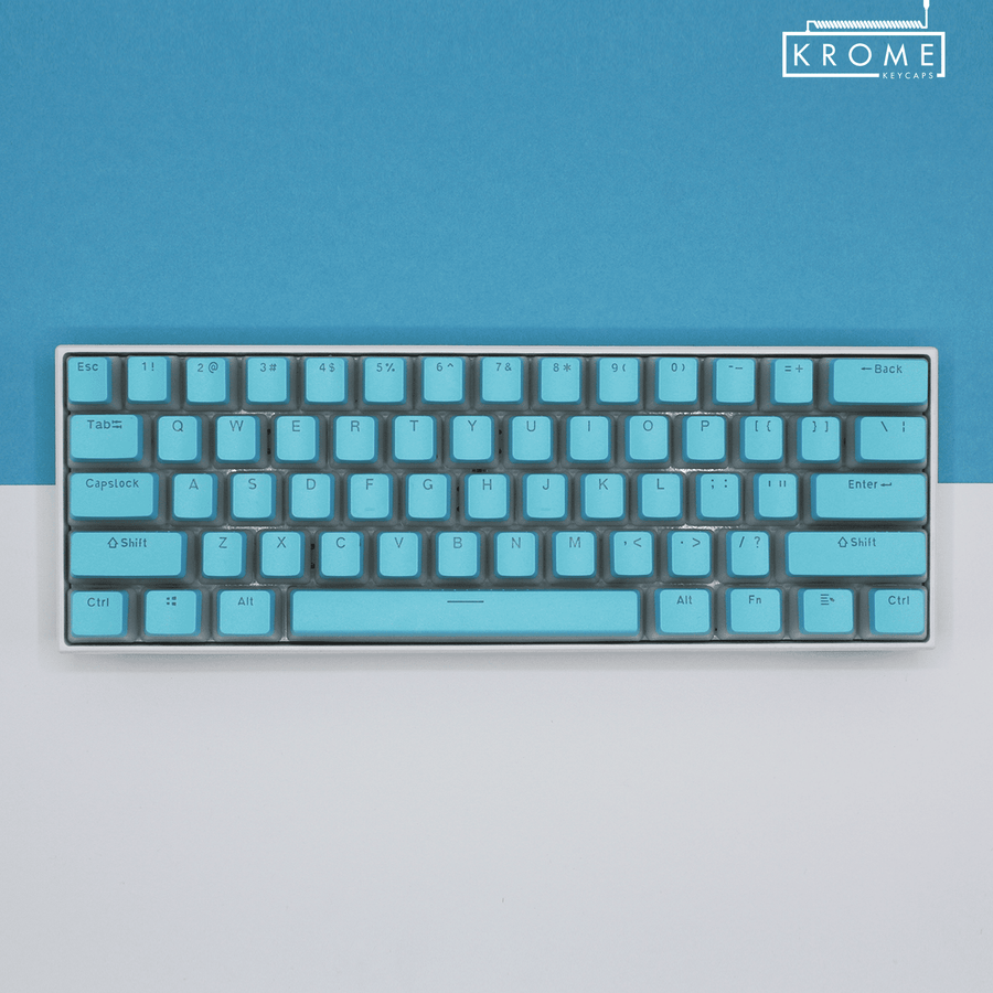 Cyan UK & Japanese Dual Language PBT Pudding Keycaps – Krome Keycaps LTD