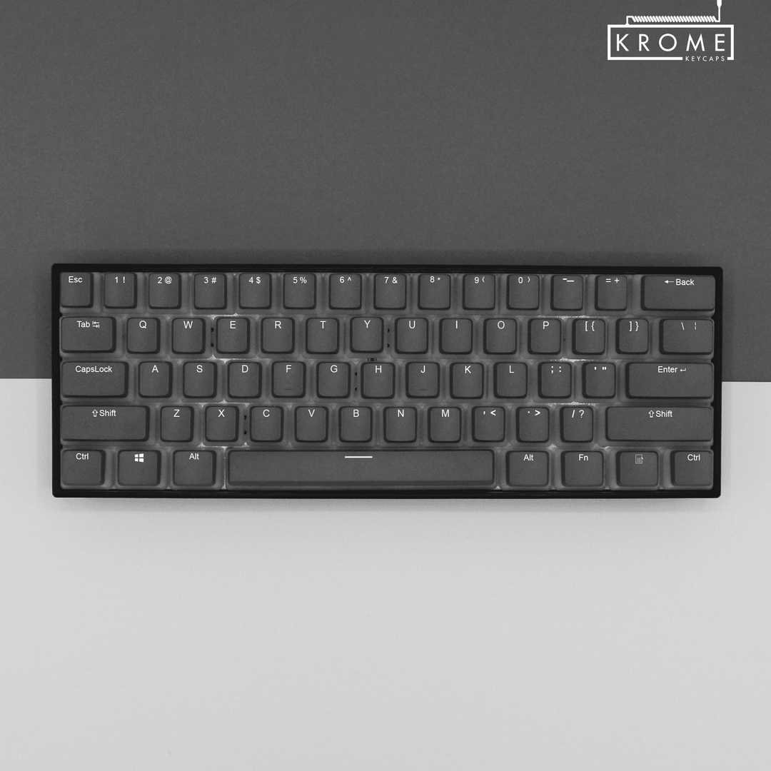 Grey UK & Korean Dual Language PBT Pudding Keycaps