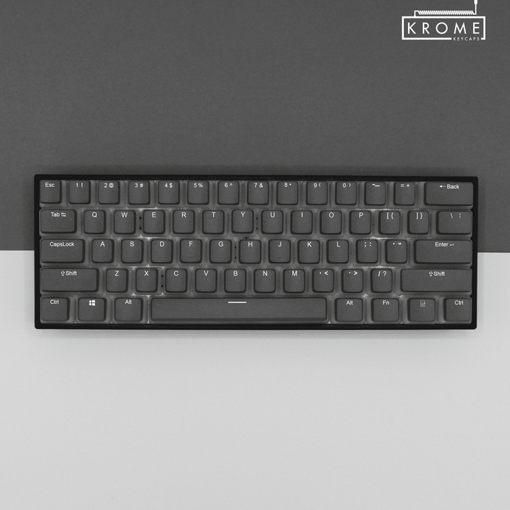 Grey UK & Keychron (Layout) Dual Language PBT Pudding Keycaps