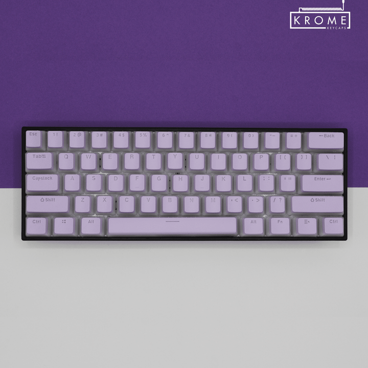 Lilac Hungarian (ISO-HU) Dual Language PBT Pudding Keycaps