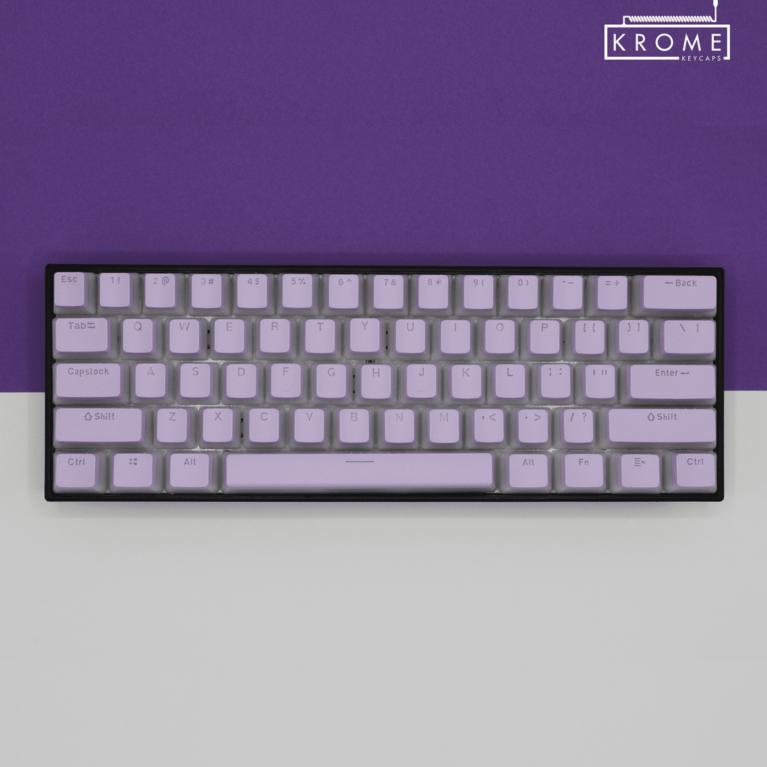Lilac Swiss (ISO-CH) Dual Language PBT Pudding Keycaps Krome Keycaps LTD swiss