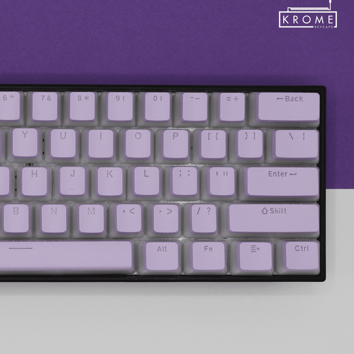 Lilac Czech (ISO-CZ) Dual Language PBT Pudding Keycaps