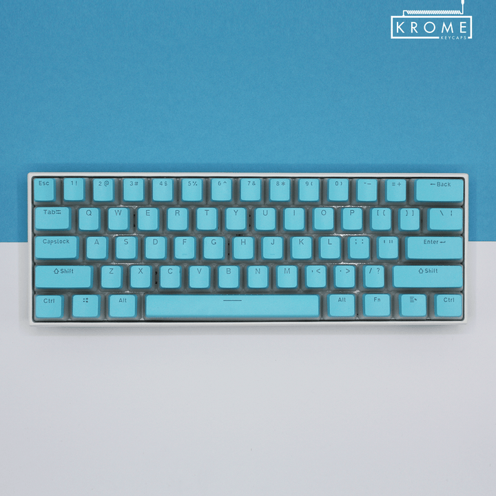 Cyan UK Dual Language PBT Pudding Keycaps Krome Keycaps LTD Pudding Single