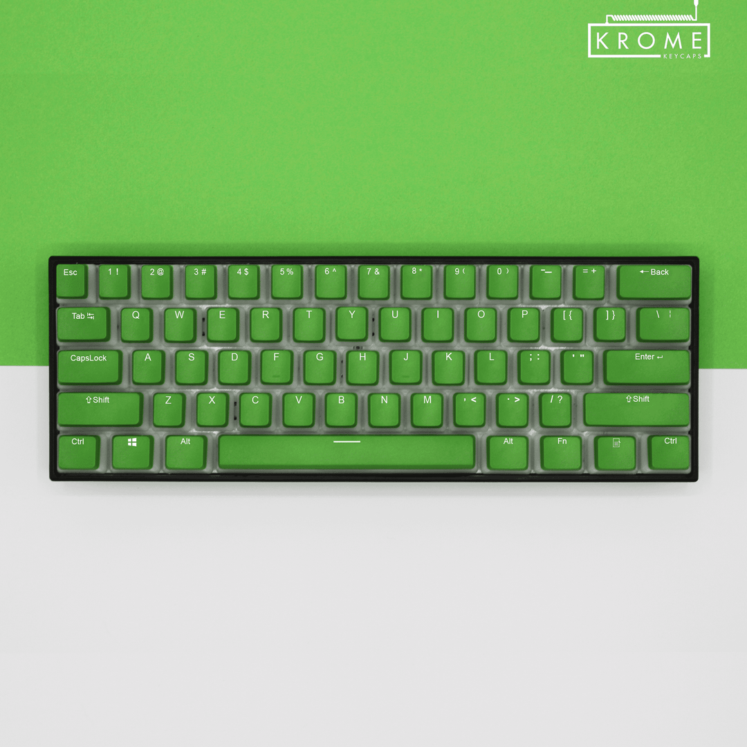 Green Dutch Dual Language PBT Pudding Keycaps