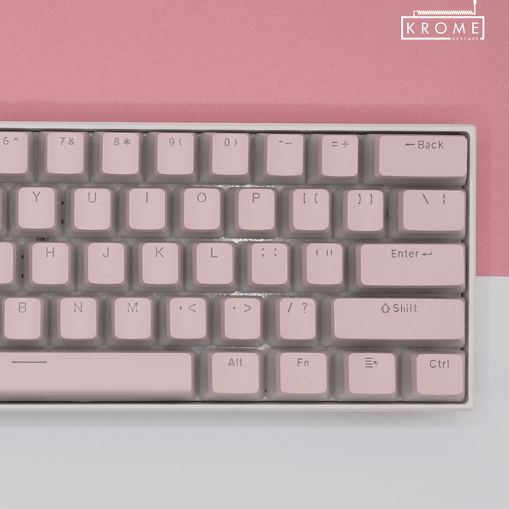 Light Pink Portuguese (ISO-PT) Dual Language PBT Pudding Keycaps