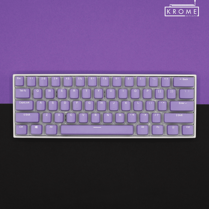 Purple UK & Mac/Multimedia Dual Language PBT Pudding Keycaps