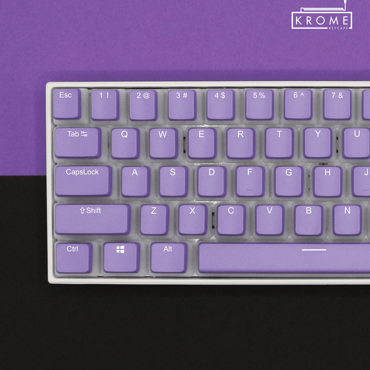 Purple UK & Keychron (Layout) Dual Language PBT Pudding Keycaps