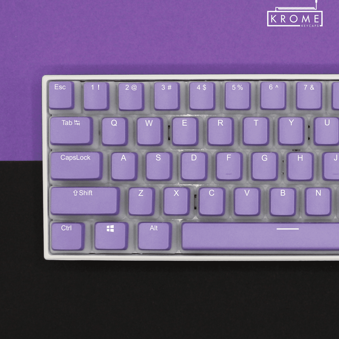 Purple UK & Mac/Multimedia Dual Language PBT Pudding Keycaps