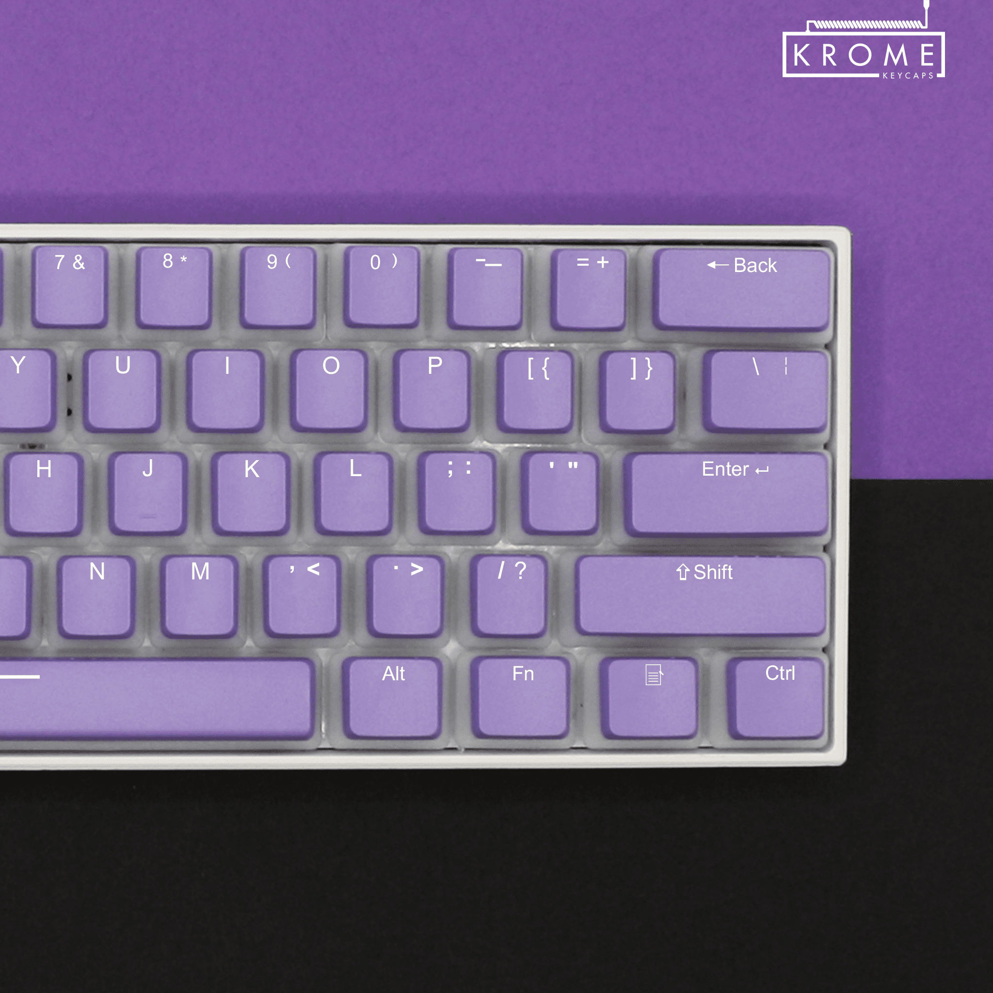 Purple Japanese Dual Language PBT Pudding Keycaps – Krome Keycaps LTD