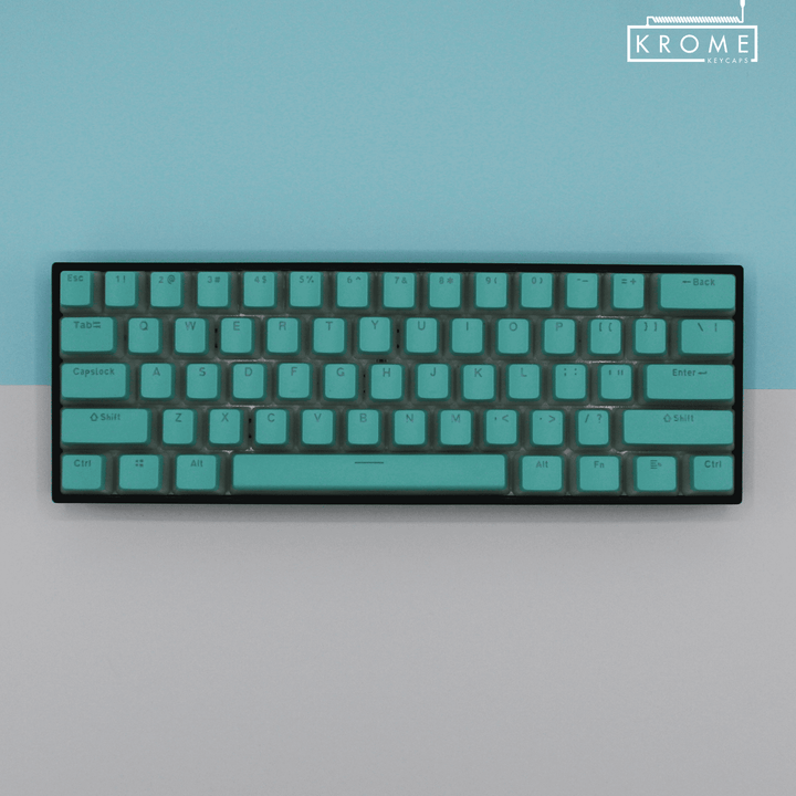 Turquoise Dutch Dual Language PBT Pudding Keycaps