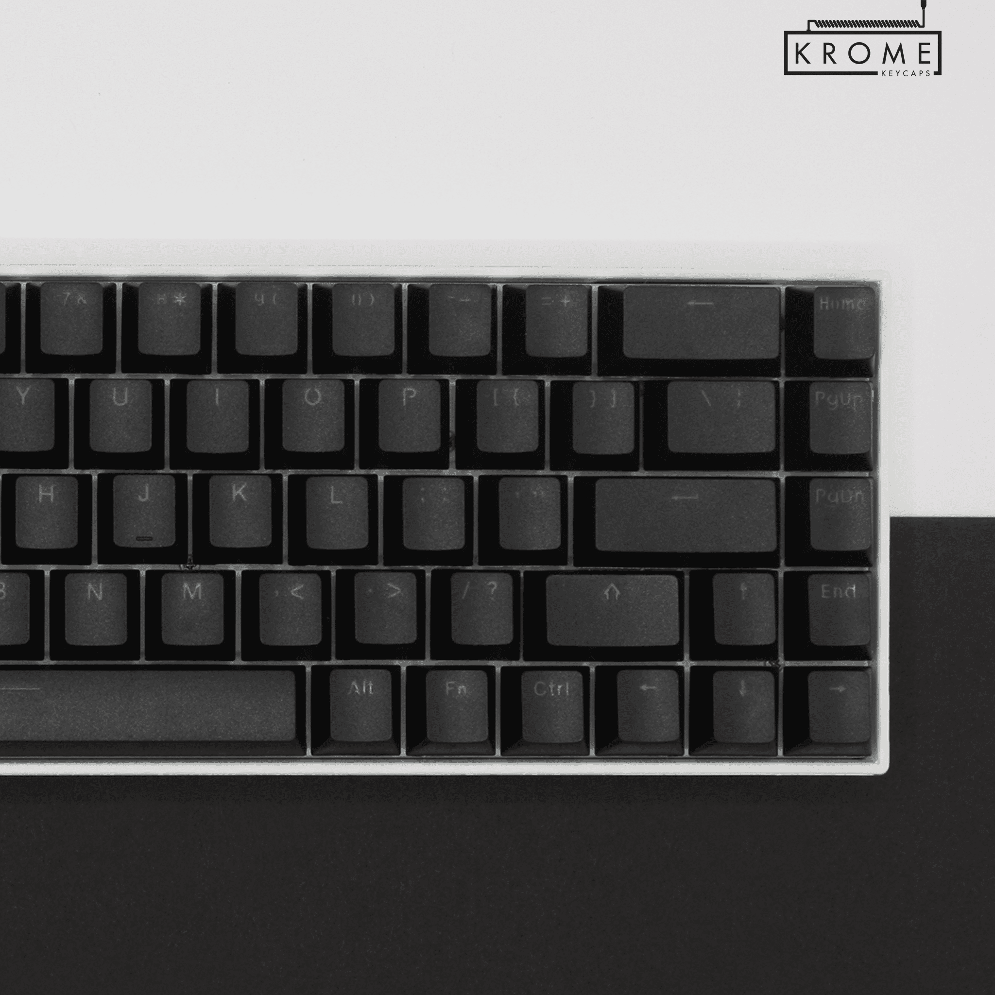 Black UK & Japanese Dual Language PBT Keycaps - 65/75% – Krome