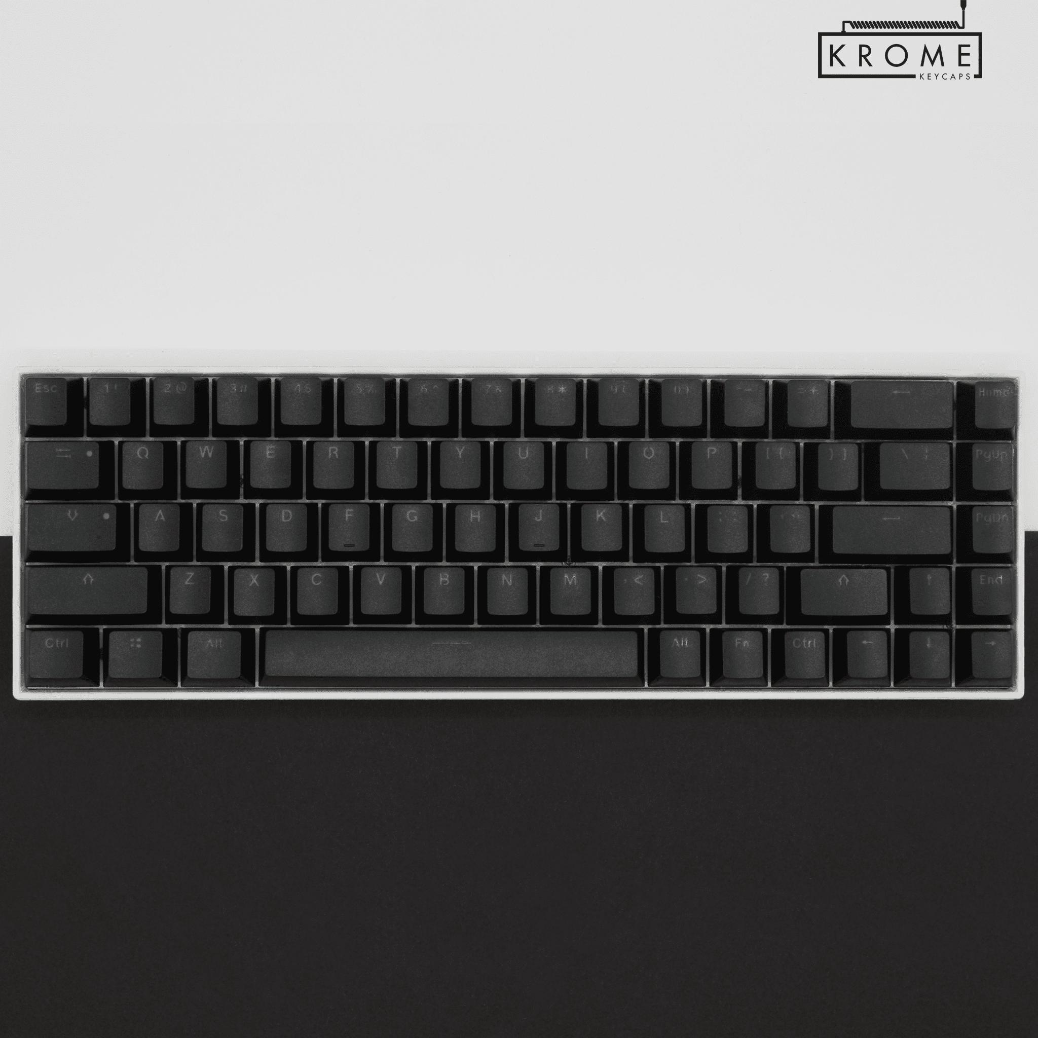 Black UK & Japanese Dual Language PBT Keycaps - 65/75% – Krome