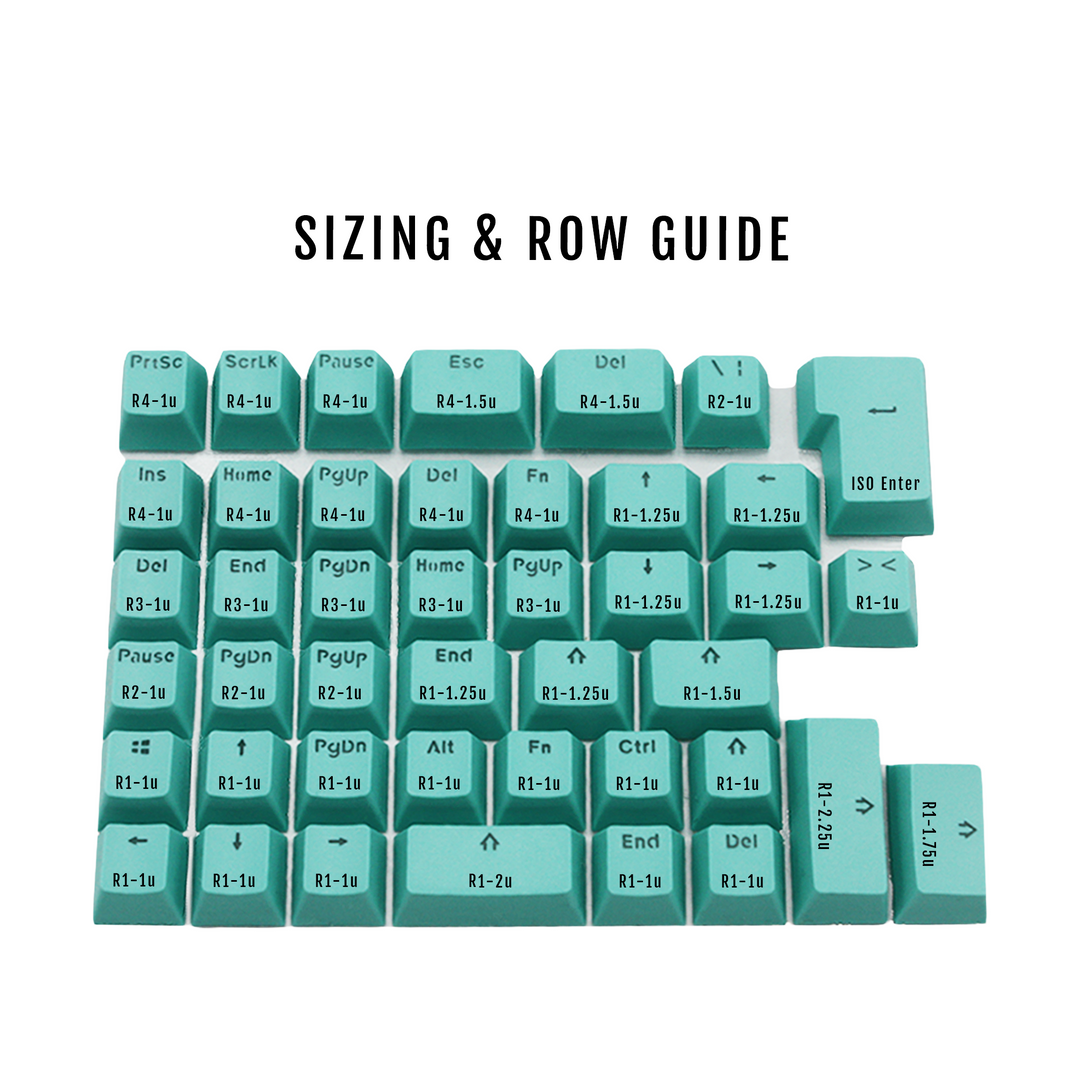 Key Cap Sizing Full Conversion Kit - 65/75% - Various Colours – Krome Keycaps LTD