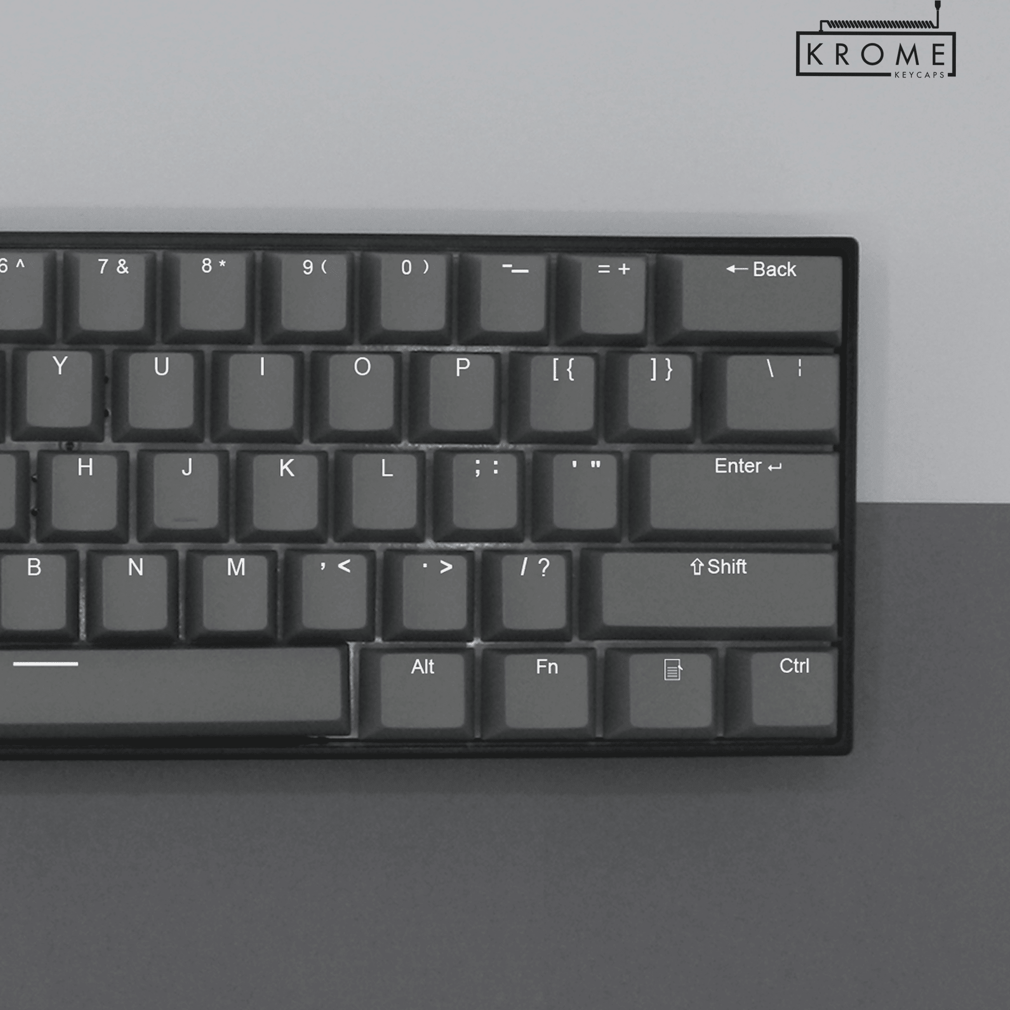 HiUM l keycaps グレー 側面印字モデル Grey Mac & Multimedia Dual Language PBT Keycaps – Krome Keycaps LTD