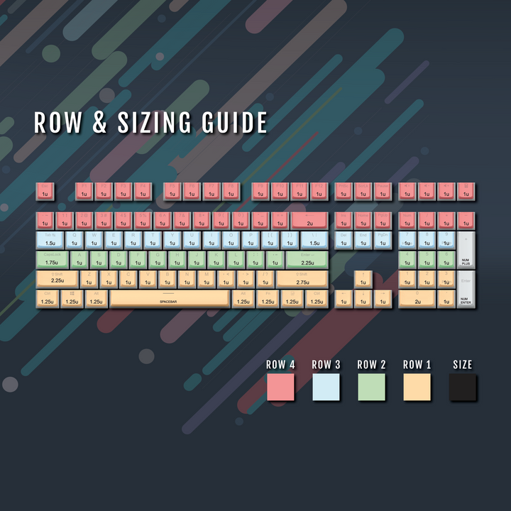 Turquoise UK & Korean Dual Language PBT Pudding Keycaps