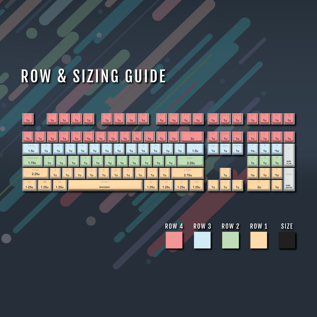 Brown Danish Dual Language PBT Pudding Keycaps