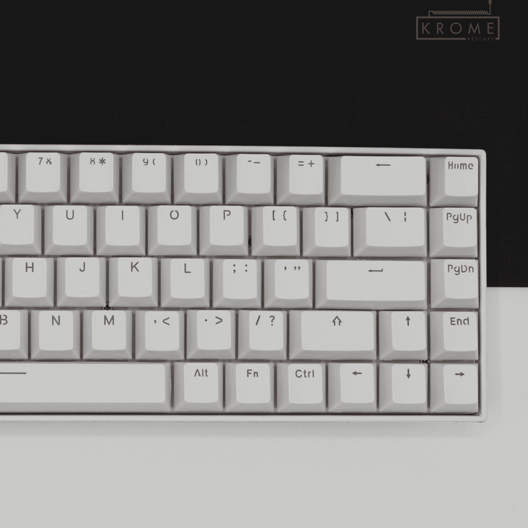 White PBT Italian Keycaps - ISO-IT - 65/75% Sizes - Dual Language Keyc ...
