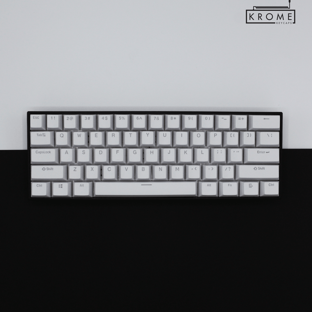 100/80/60% - ISO/ANSI - Create Your Own Standard - Dual Colour Way Krome Keycaps LTD 100/80/60, Multicolour