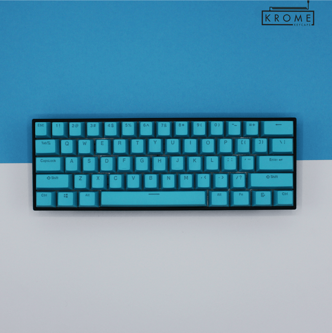 100/80/60% - ISO/ANSI - Create Your Own Standard - Dual Colour Way Krome Keycaps LTD 100/80/60, Multicolour
