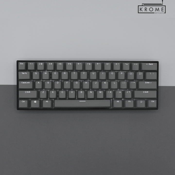 100/80/60% - ISO/ANSI - Create Your Own Standard - Dual Colour Way Krome Keycaps LTD 100/80/60, Multicolour