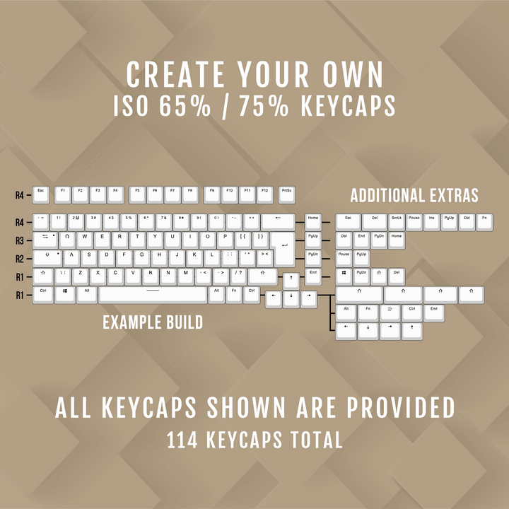 65/75% - ISO/ANSI - Create Your Own Standard - Dual Colour Way Krome Keycaps LTD 96/75/65, Multicolour, Our Favourites, Single Colour, usa
