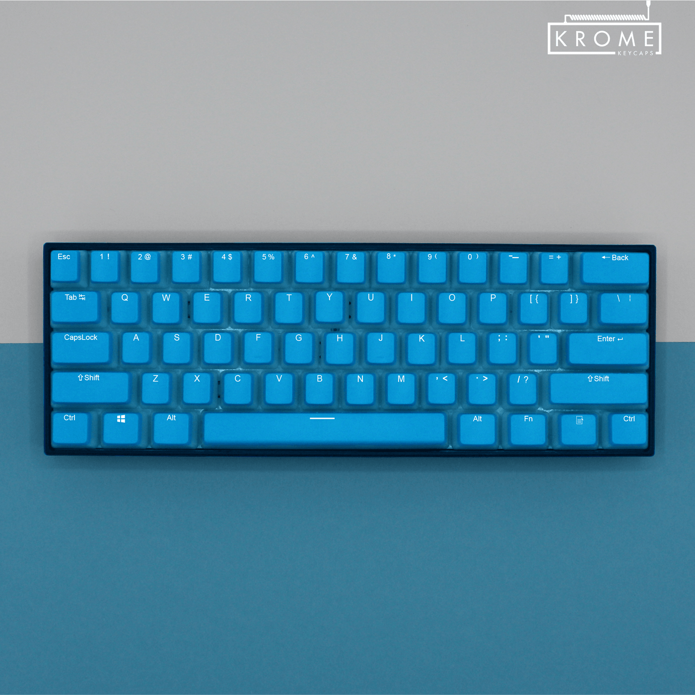 75% - ISO/ANSI - Create Your Own Pudding - Dual Colour Way - kromekeycaps