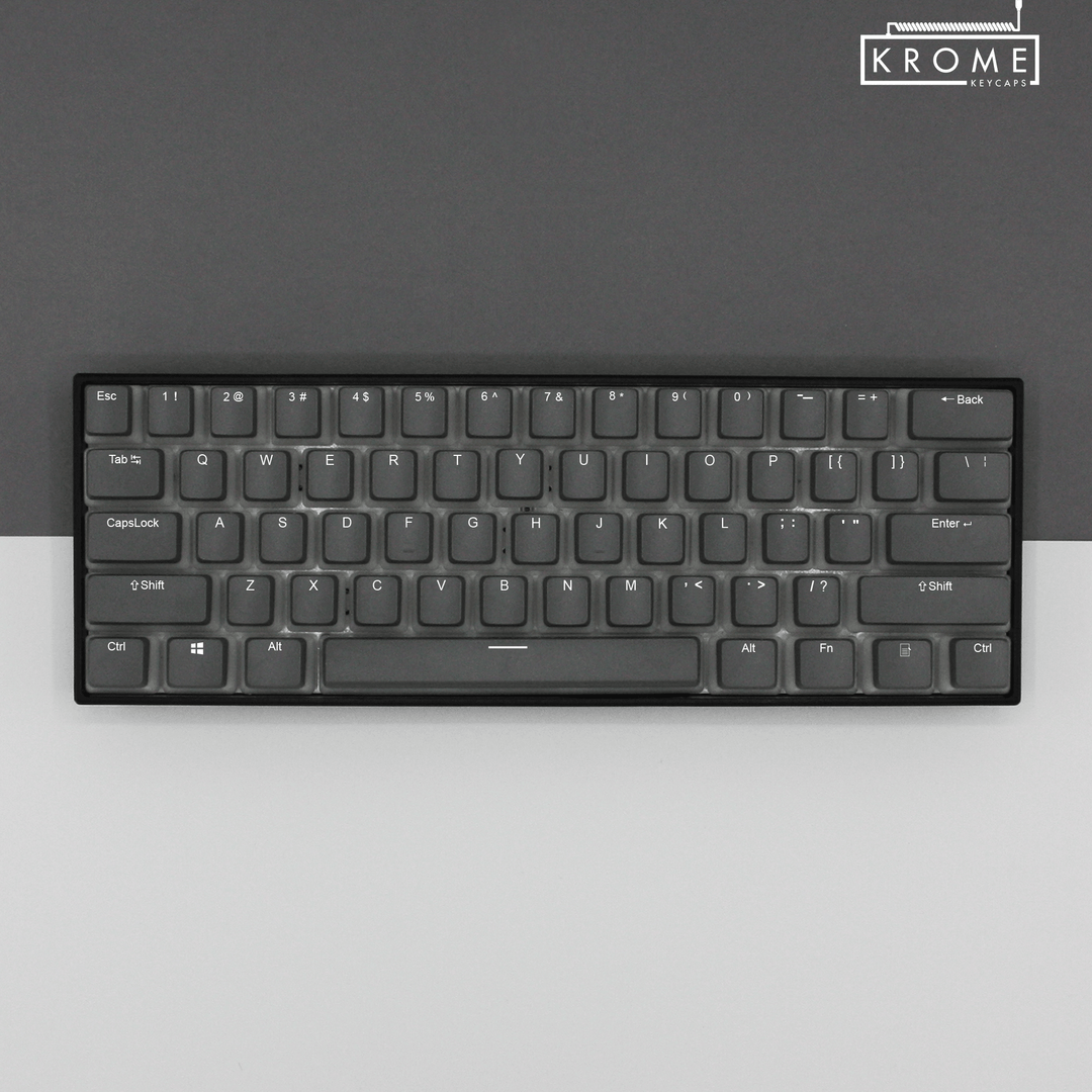 96% - ISO/ANSI - Create Your Own Pudding - Dual Colour Way Krome Keycaps LTD 96/75/65, Pudding Multi, Pudding Single