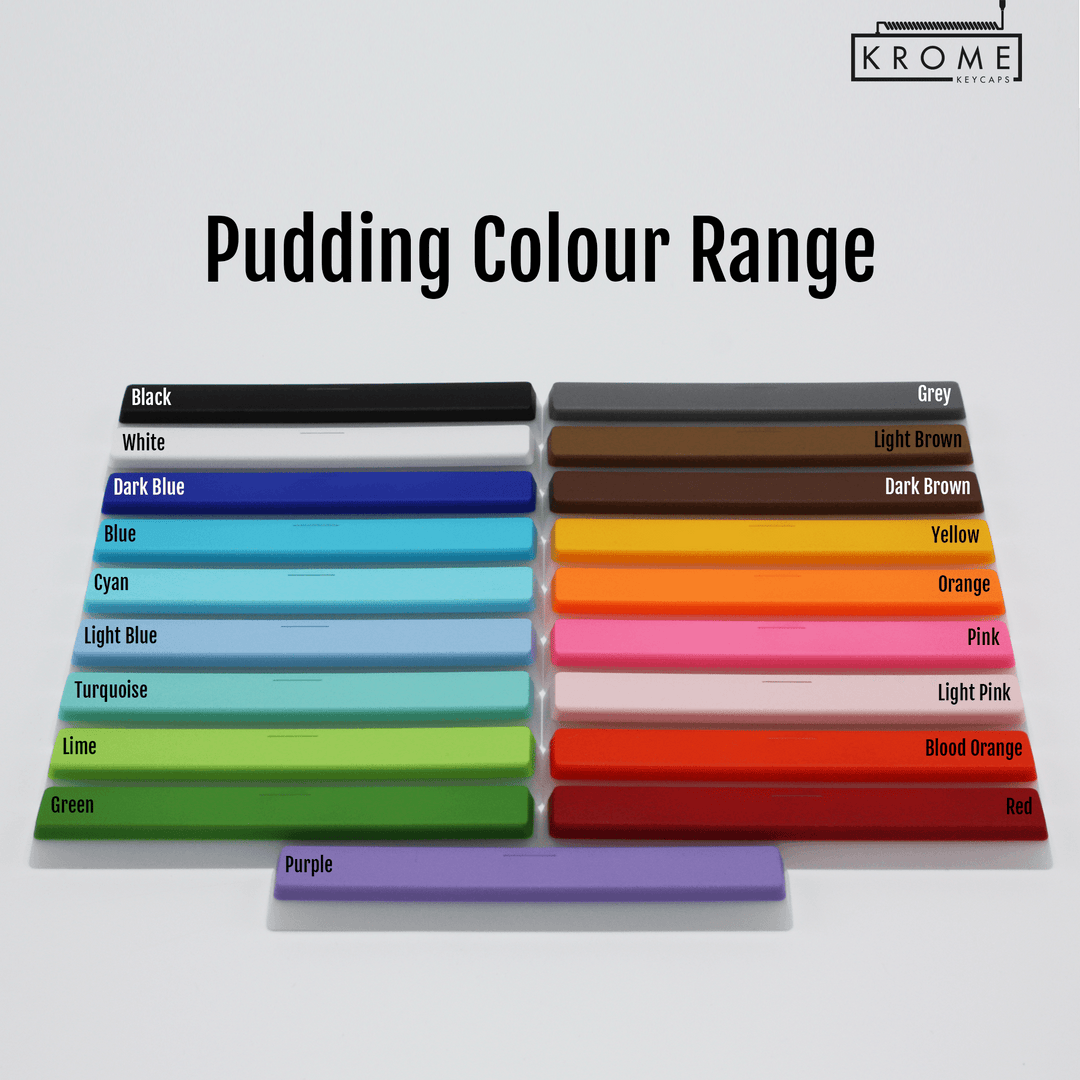 Custom Keycap Colours - Pudding Range Krome Keycaps LTD MixFree