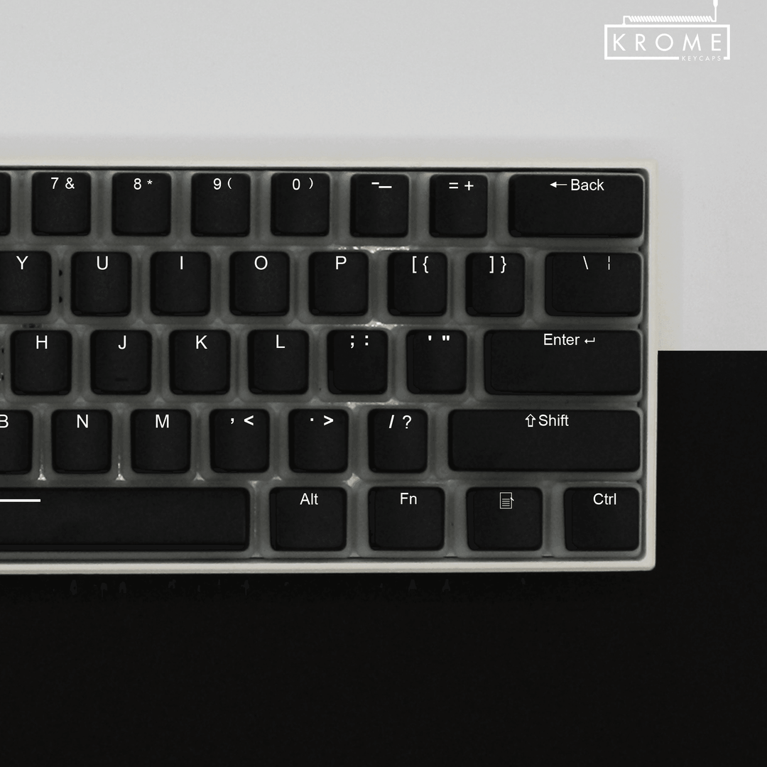 Black Backlit PBT Pudding Keycaps Krome Keycaps LTD Pudding Single