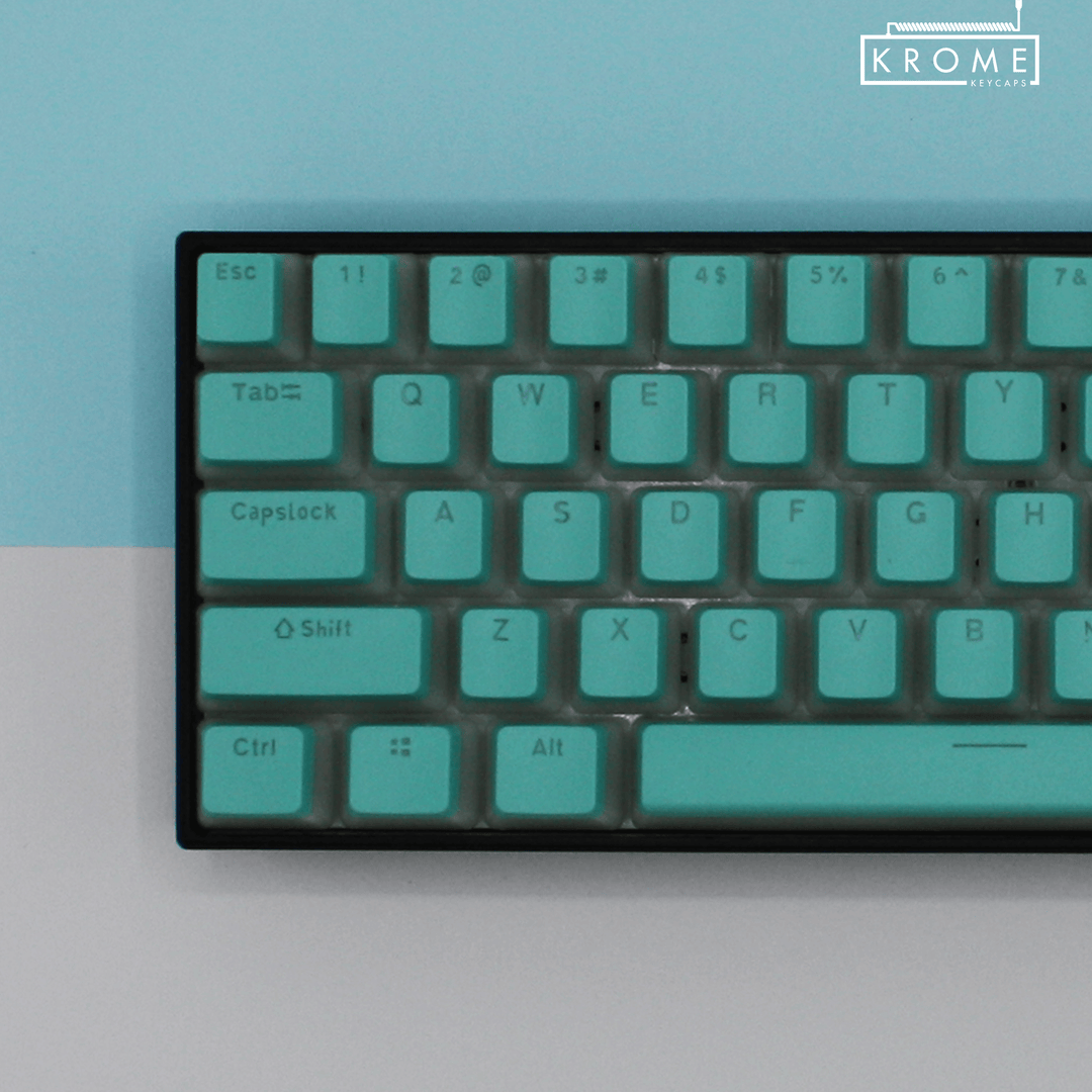Turquoise UK & Dual Language PBT Pudding Keycaps Krome Keycaps LTD Pudding Single