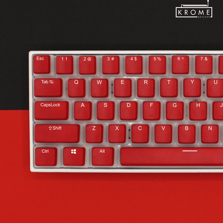 Red Backlit PBT Pudding Keycaps Krome Keycaps LTD Pudding Single