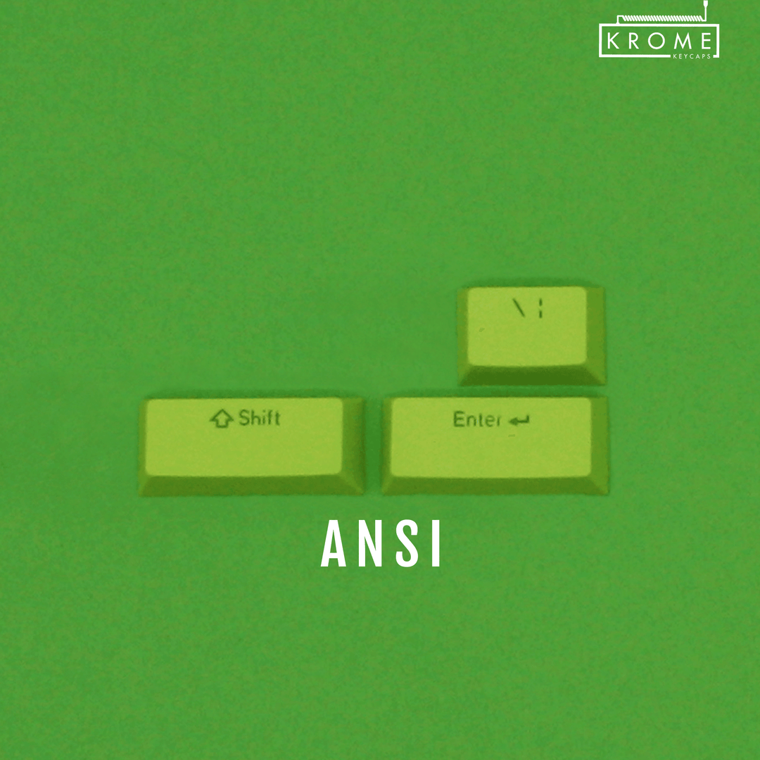 ANSI/ISO - Standard Conversion Kits - Green - kromekeycaps